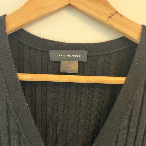 Club Monaco Ribbed Cardigan Dress - Picture 6 of 7